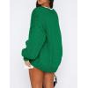 imagePRETTYGARDEN Womens Cardigan Sweaters 2024 Fall Trendy Chunky Knit Outerwear Outfits Fashion Long Sleeve CardigansGreen