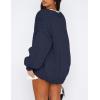imagePRETTYGARDEN Womens Cardigan Sweaters 2024 Fall Trendy Chunky Knit Outerwear Outfits Fashion Long Sleeve CardigansNavy