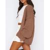 imagePRETTYGARDEN Womens Cardigan Sweaters 2024 Fall Trendy Chunky Knit Outerwear Outfits Fashion Long Sleeve CardigansRed Camel