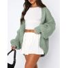 imagePRETTYGARDEN Womens Cardigan Sweaters 2024 Fall Trendy Chunky Knit Outerwear Outfits Fashion Long Sleeve CardigansSage Green