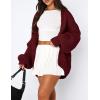imagePRETTYGARDEN Womens Cardigan Sweaters 2024 Fall Trendy Chunky Knit Outerwear Outfits Fashion Long Sleeve CardigansWine Red