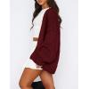 imagePRETTYGARDEN Womens Cardigan Sweaters 2024 Fall Trendy Chunky Knit Outerwear Outfits Fashion Long Sleeve CardigansWine Red