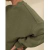 imagePRTTYGARDEN Womens Long Sleeve Tops 2024 Fall Loose Crewneck Sweatshirt Trendy Casual Ribbed Pullover Knit OutfitArmy Green