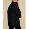imagePRTTYGARDEN Womens Long Sleeve Tops 2024 Fall Loose Crewneck Sweatshirt Trendy Casual Ribbed Pullover Knit OutfitBlack