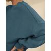 imagePRTTYGARDEN Womens Long Sleeve Tops 2024 Fall Loose Crewneck Sweatshirt Trendy Casual Ribbed Pullover Knit OutfitBlue