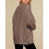 imagePRTTYGARDEN Womens Long Sleeve Tops 2024 Fall Loose Crewneck Sweatshirt Trendy Casual Ribbed Pullover Knit OutfitGrey Coffee
