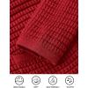 imagePRETTYGARDEN Womens Knit Cardigan Sweaters Fall Fashion Long Sleeve Open Front Button Down Trendy Casual Sweater JacketRed