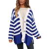 Striped Royal Blue White