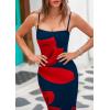 imagePRETTYGARDEN Womens Floral Maxi Dress Sexy Spaghetti Strap Mesh Dress Backless Slip Party Long Bodycon DressNavy