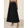 imagePRETTYGARDEN Womens Maxi Skirts 2025 Summer Trendy Ruffle High Waisted Casual Long Flowy Skirt with PocketsBlack