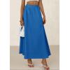 imagePRETTYGARDEN Womens Maxi Skirts 2025 Summer Trendy Ruffle High Waisted Casual Long Flowy Skirt with PocketsBlue