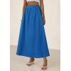 imagePRETTYGARDEN Womens Maxi Skirts 2025 Summer Trendy Ruffle High Waisted Casual Long Flowy Skirt with PocketsBlue