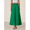 imagePRETTYGARDEN Womens Maxi Skirts 2025 Summer Trendy Ruffle High Waisted Casual Long Flowy Skirt with PocketsGreen