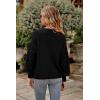 imagePRETTYGARDEN Womens 2025 Winter Pullover Sweater Casual Long Sleeve Crewneck Loose Chunky Knit Jumper Tops BlouseBlack