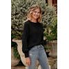imagePRETTYGARDEN Womens 2025 Winter Pullover Sweater Casual Long Sleeve Crewneck Loose Chunky Knit Jumper Tops BlouseBlack