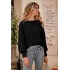 imagePRETTYGARDEN Womens 2025 Winter Pullover Sweater Casual Long Sleeve Crewneck Loose Chunky Knit Jumper Tops BlouseBlack
