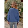 imagePRETTYGARDEN Womens 2025 Winter Pullover Sweater Casual Long Sleeve Crewneck Loose Chunky Knit Jumper Tops BlouseBlue