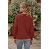 imagePRETTYGARDEN Womens 2025 Winter Pullover Sweater Casual Long Sleeve Crewneck Loose Chunky Knit Jumper Tops BlouseBrick Red