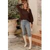 imagePRETTYGARDEN Womens 2025 Winter Pullover Sweater Casual Long Sleeve Crewneck Loose Chunky Knit Jumper Tops BlouseCoffee