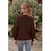imagePRETTYGARDEN Womens 2025 Winter Pullover Sweater Casual Long Sleeve Crewneck Loose Chunky Knit Jumper Tops BlouseCoffee