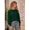 imagePRETTYGARDEN Womens 2025 Winter Pullover Sweater Casual Long Sleeve Crewneck Loose Chunky Knit Jumper Tops BlouseDark Green