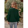 imagePRETTYGARDEN Womens 2025 Winter Pullover Sweater Casual Long Sleeve Crewneck Loose Chunky Knit Jumper Tops BlouseDark Green