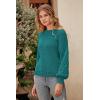 imagePRETTYGARDEN Womens 2025 Winter Pullover Sweater Casual Long Sleeve Crewneck Loose Chunky Knit Jumper Tops BlouseGreen
