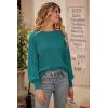 imagePRETTYGARDEN Womens 2025 Winter Pullover Sweater Casual Long Sleeve Crewneck Loose Chunky Knit Jumper Tops BlouseGreen