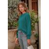 imagePRETTYGARDEN Womens 2025 Winter Pullover Sweater Casual Long Sleeve Crewneck Loose Chunky Knit Jumper Tops BlouseGreen