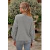 imagePRETTYGARDEN Womens 2025 Winter Pullover Sweater Casual Long Sleeve Crewneck Loose Chunky Knit Jumper Tops BlouseGrey