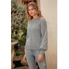imagePRETTYGARDEN Womens 2025 Winter Pullover Sweater Casual Long Sleeve Crewneck Loose Chunky Knit Jumper Tops BlouseGrey