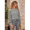 imagePRETTYGARDEN Womens 2025 Winter Pullover Sweater Casual Long Sleeve Crewneck Loose Chunky Knit Jumper Tops BlouseGrey