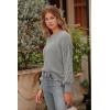 imagePRETTYGARDEN Womens 2025 Winter Pullover Sweater Casual Long Sleeve Crewneck Loose Chunky Knit Jumper Tops BlouseGrey