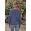 imagePRETTYGARDEN Womens 2025 Winter Pullover Sweater Casual Long Sleeve Crewneck Loose Chunky Knit Jumper Tops BlouseHaze Blue