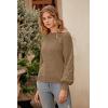 imagePRETTYGARDEN Womens 2025 Winter Pullover Sweater Casual Long Sleeve Crewneck Loose Chunky Knit Jumper Tops BlouseKhaki