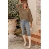 imagePRETTYGARDEN Womens 2025 Winter Pullover Sweater Casual Long Sleeve Crewneck Loose Chunky Knit Jumper Tops BlouseKhaki