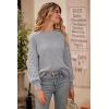 imagePRETTYGARDEN Womens 2025 Winter Pullover Sweater Casual Long Sleeve Crewneck Loose Chunky Knit Jumper Tops BlouseLight Grey