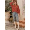 imagePRETTYGARDEN Womens 2025 Winter Pullover Sweater Casual Long Sleeve Crewneck Loose Chunky Knit Jumper Tops BlouseOrange