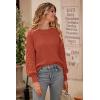 imagePRETTYGARDEN Womens 2025 Winter Pullover Sweater Casual Long Sleeve Crewneck Loose Chunky Knit Jumper Tops BlouseOrange