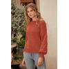 imagePRETTYGARDEN Womens 2025 Winter Pullover Sweater Casual Long Sleeve Crewneck Loose Chunky Knit Jumper Tops BlouseOrange