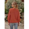 imagePRETTYGARDEN Womens 2025 Winter Pullover Sweater Casual Long Sleeve Crewneck Loose Chunky Knit Jumper Tops BlouseOrange