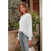 imagePRETTYGARDEN Womens 2025 Winter Pullover Sweater Casual Long Sleeve Crewneck Loose Chunky Knit Jumper Tops BlouseWhite