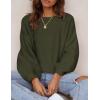 imagePRETTYGARDEN Womens Fall Sweaters 2025 Casual Loose Crewneck Ribbed Long Sleeve Top Knit Pullover SweaterArmy Green