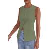imagePRETTYGARDEN Womens Summer Suit Vest Tops 2025 Dressy Business Casual Sleeveless Button Down Trendy Fashion Blazer WaistcoatLight Green