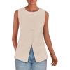 imagePRETTYGARDEN Womens Summer Suit Vest Tops 2025 Dressy Business Casual Sleeveless Button Down Trendy Fashion Blazer WaistcoatApricot