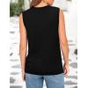 imagePRETTYGARDEN Sweater Vest Women Summer Tank Tops 2025 Sleeveless Button Down Trendy Clothes Business Casual Knit OutfitsBlack