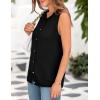 imagePRETTYGARDEN Sweater Vest Women Summer Tank Tops 2025 Sleeveless Button Down Trendy Clothes Business Casual Knit OutfitsBlack