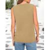 imagePRETTYGARDEN Sweater Vest Women Summer Tank Tops 2025 Sleeveless Button Down Trendy Clothes Business Casual Knit OutfitsLight Khaki