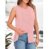 imagePRETTYGARDEN Sweater Vest Women Summer Tank Tops 2025 Sleeveless Button Down Trendy Clothes Business Casual Knit OutfitsPink