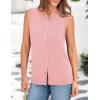 imagePRETTYGARDEN Sweater Vest Women Summer Tank Tops 2025 Sleeveless Button Down Trendy Clothes Business Casual Knit OutfitsPink